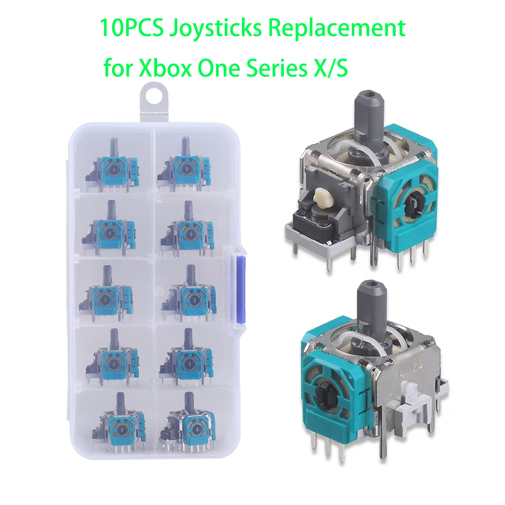 Microsoft Console Xbox Series X - 10pcs Replacement 3D Analog Joystick ThumbStick