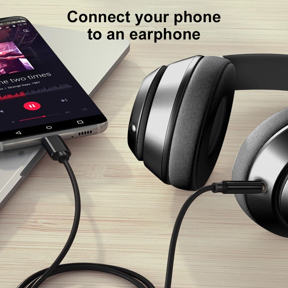 Type-C to 3.5mm AUX Audio Cabl - Gaming Console Connect With Phone ulasan dan harga