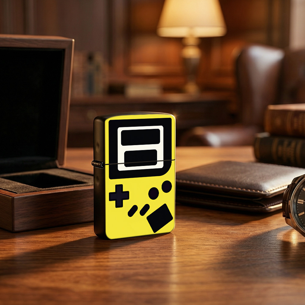 Retro gaming Flip Top Lighter  - Retro.Gaming Console Yellow ulasan dan harga