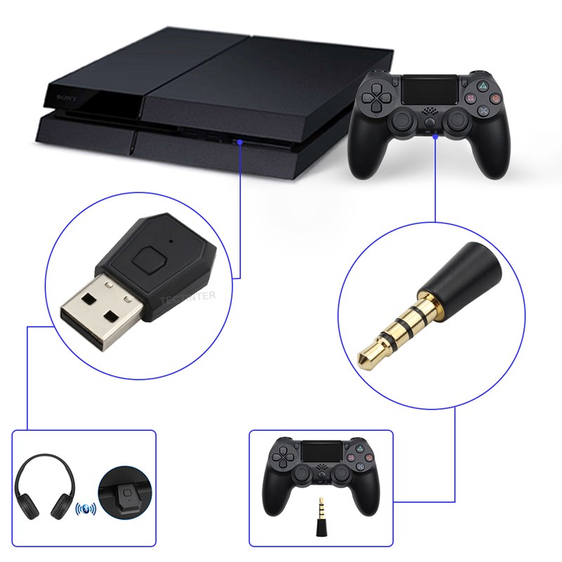 USB Wireless Adapter Receiver  - Gaming Console Headset ulasan dan harga