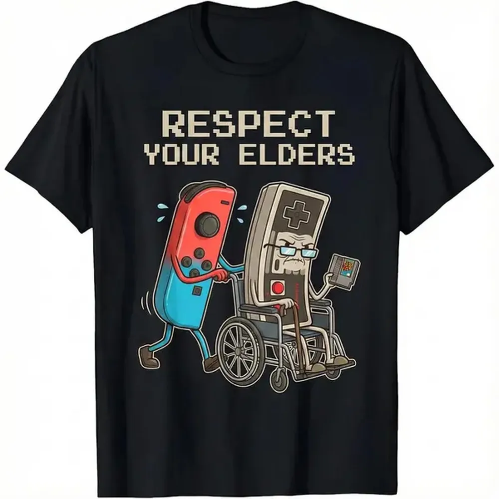 Funny Retro Gamer Graphic T-Sh - Gaming Console Old School ulasan dan harga