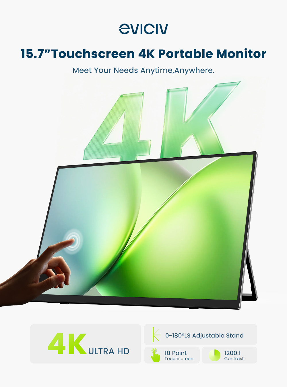 EVICIV 4K Portable Monitor 10- - Gaming Console Types ulasan dan harga