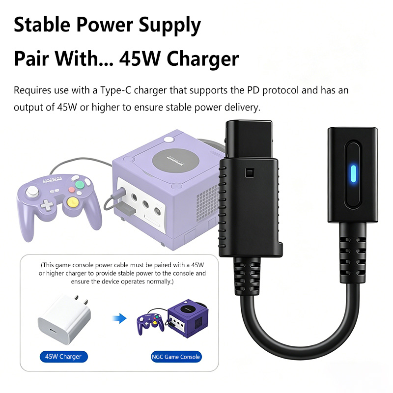 12cm Type C 45W PD Charge Cabl - Gaming Console Types ulasan dan harga