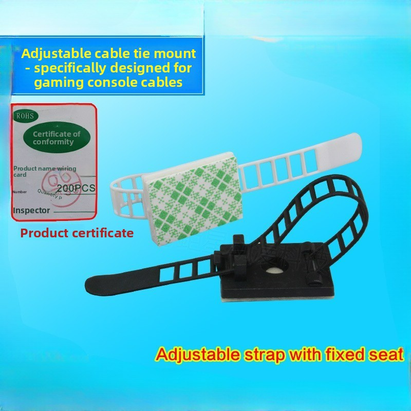 100pcs White Cable Clips with  - Gaming Console Years ulasan dan harga
